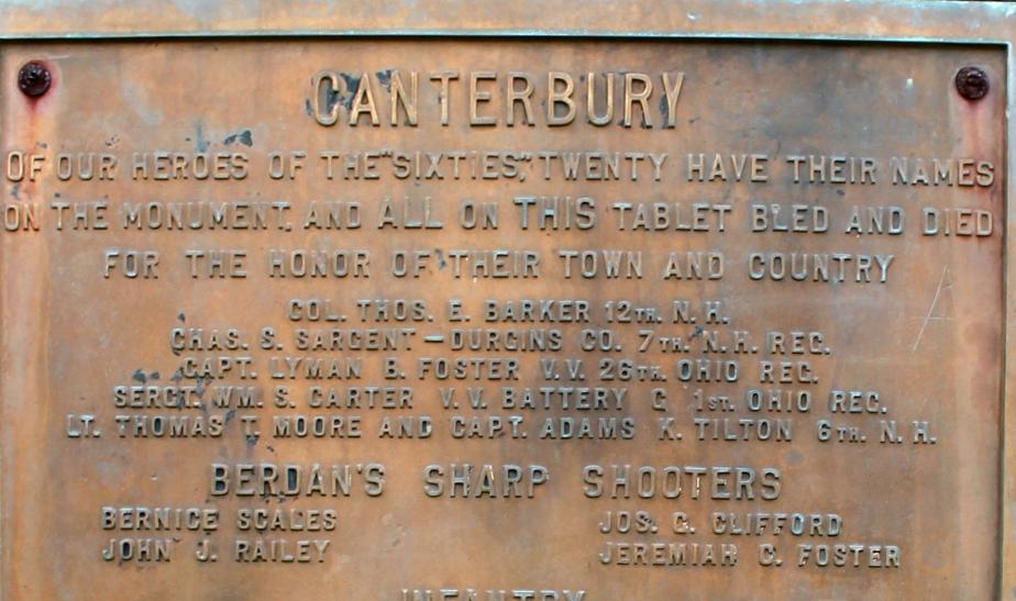 New Hampshire Veteran Honor Rolls and Monuments